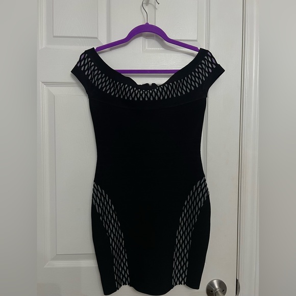 Marciano Off the shoulder mesh dress - Picture 1 of 3